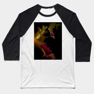 Metal Lily Fractal Baseball T-Shirt